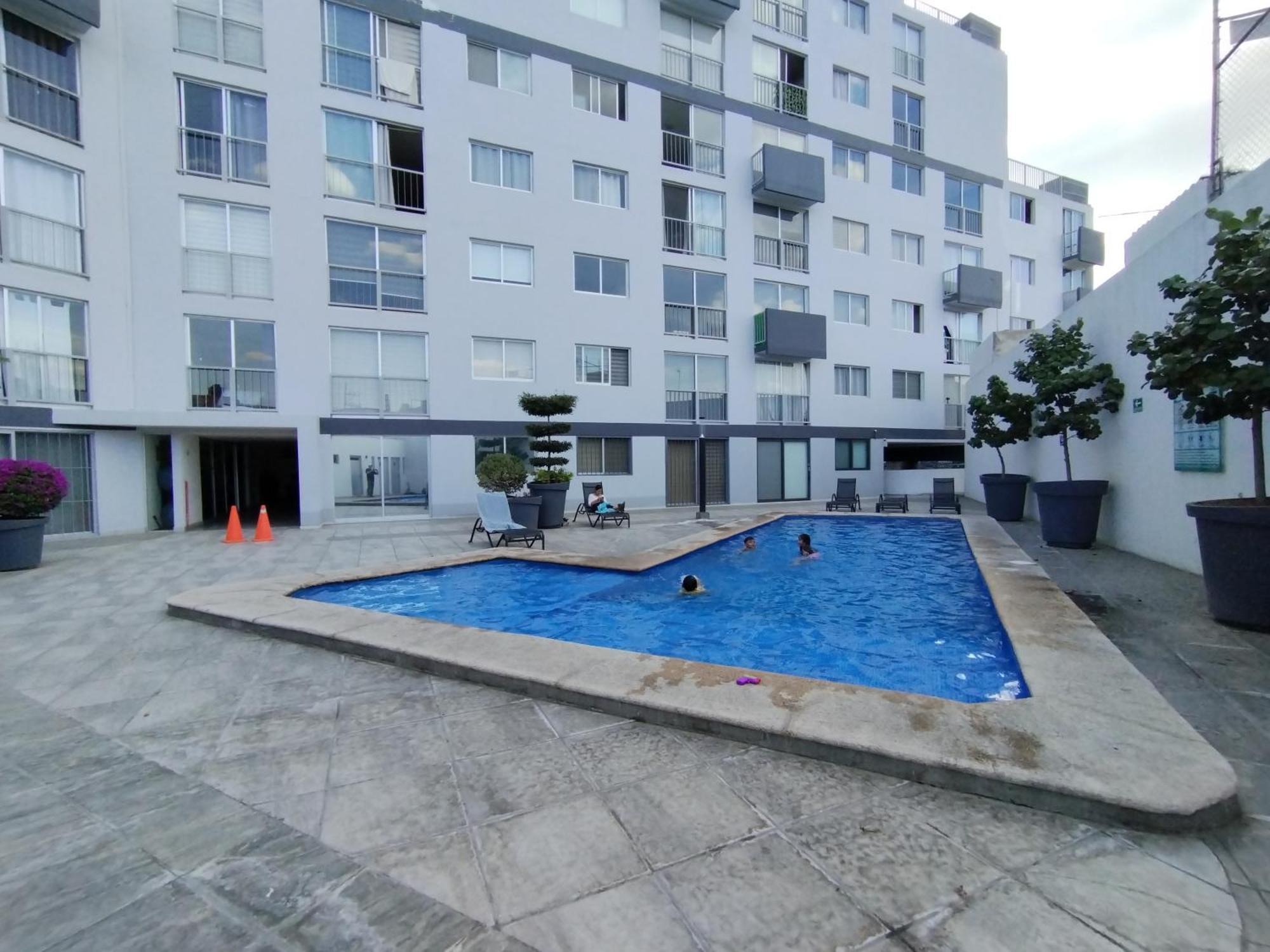 Apartment Centrico Y Estiloso Con Alberca, Ac, Seguridad, Aparcamiento Y Gym