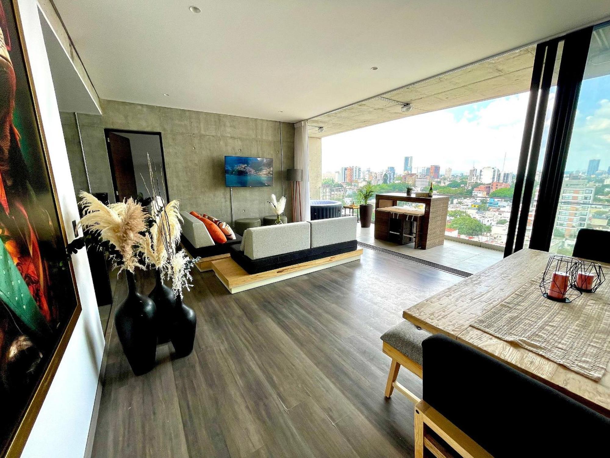 Apartamento Espectacular Diseno, Terraza Con Hamaca Y Jacuzzi Guadalajara