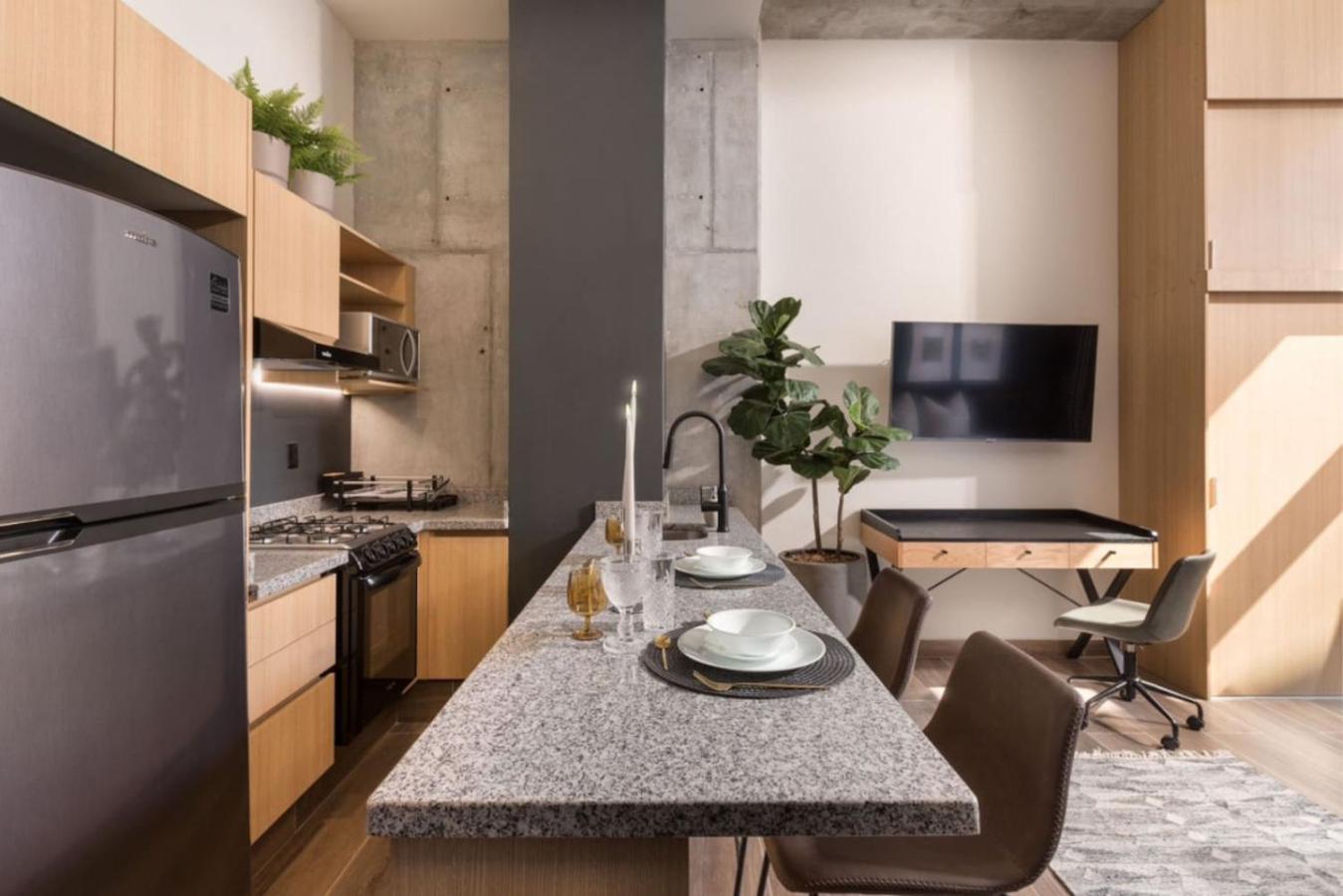 Apartamento Loft Elegante C Patio Cowork Y Terraza 1 Bd P Panamericano By Tribu Guadalajara