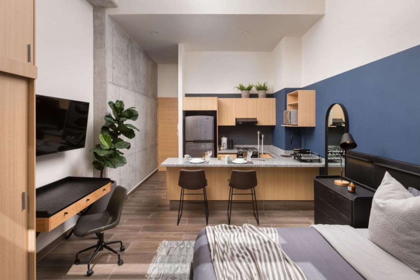 Loft Elegante C Patio Cowork Y Terraza 1 Bd P Panamericano By Tribu Apartamento *